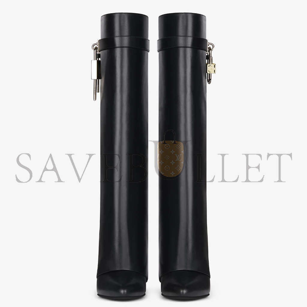 GIVENCHY SHARK LOCK BOOTS IN LEATHER BE702NE1NG-001